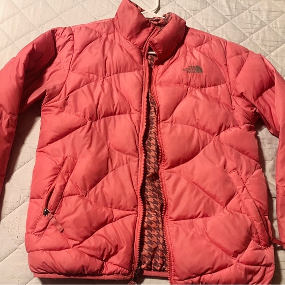 Girls size XXL reversible 550 fill The North Face down filled coat. - Picture 1 of 5